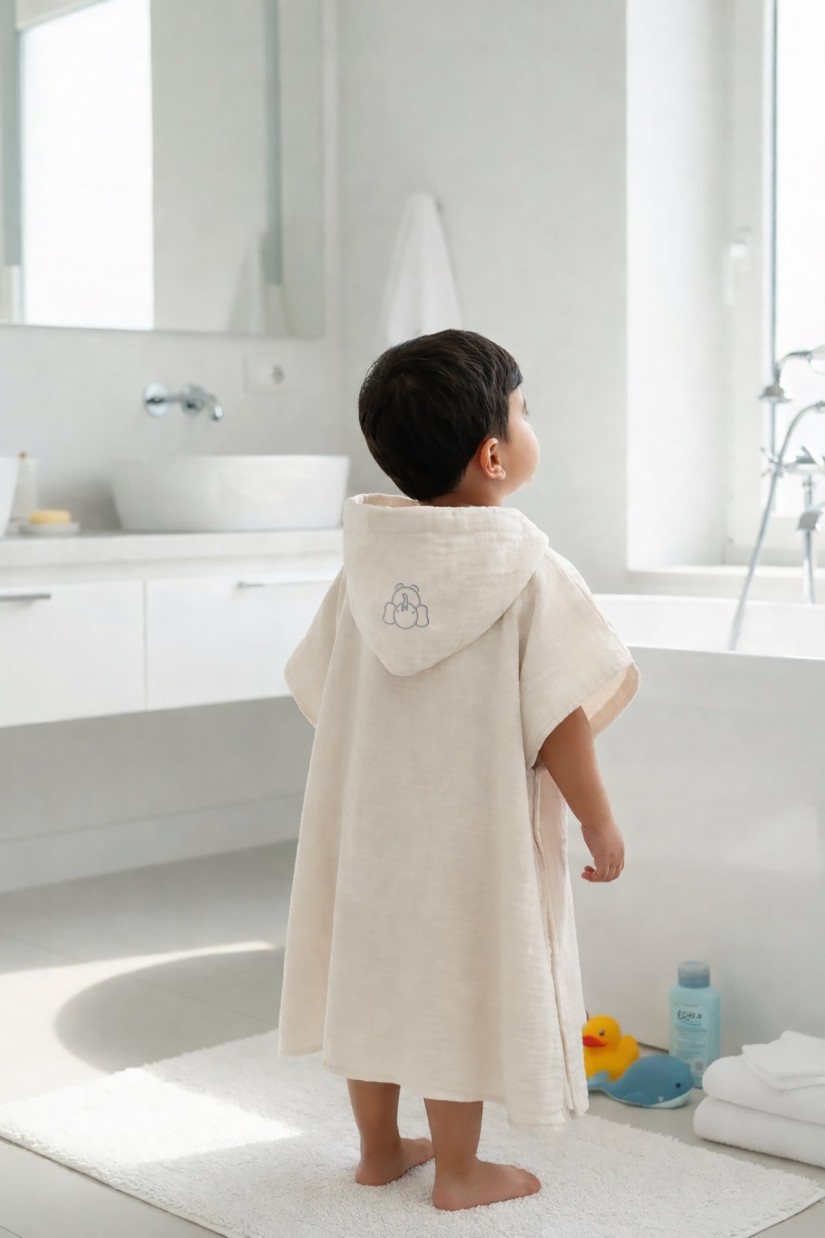 Müslin Panço Gri Nakışlı