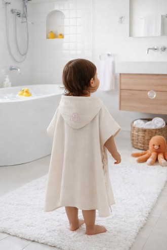 Müslin Panço Pembe Nakışlı