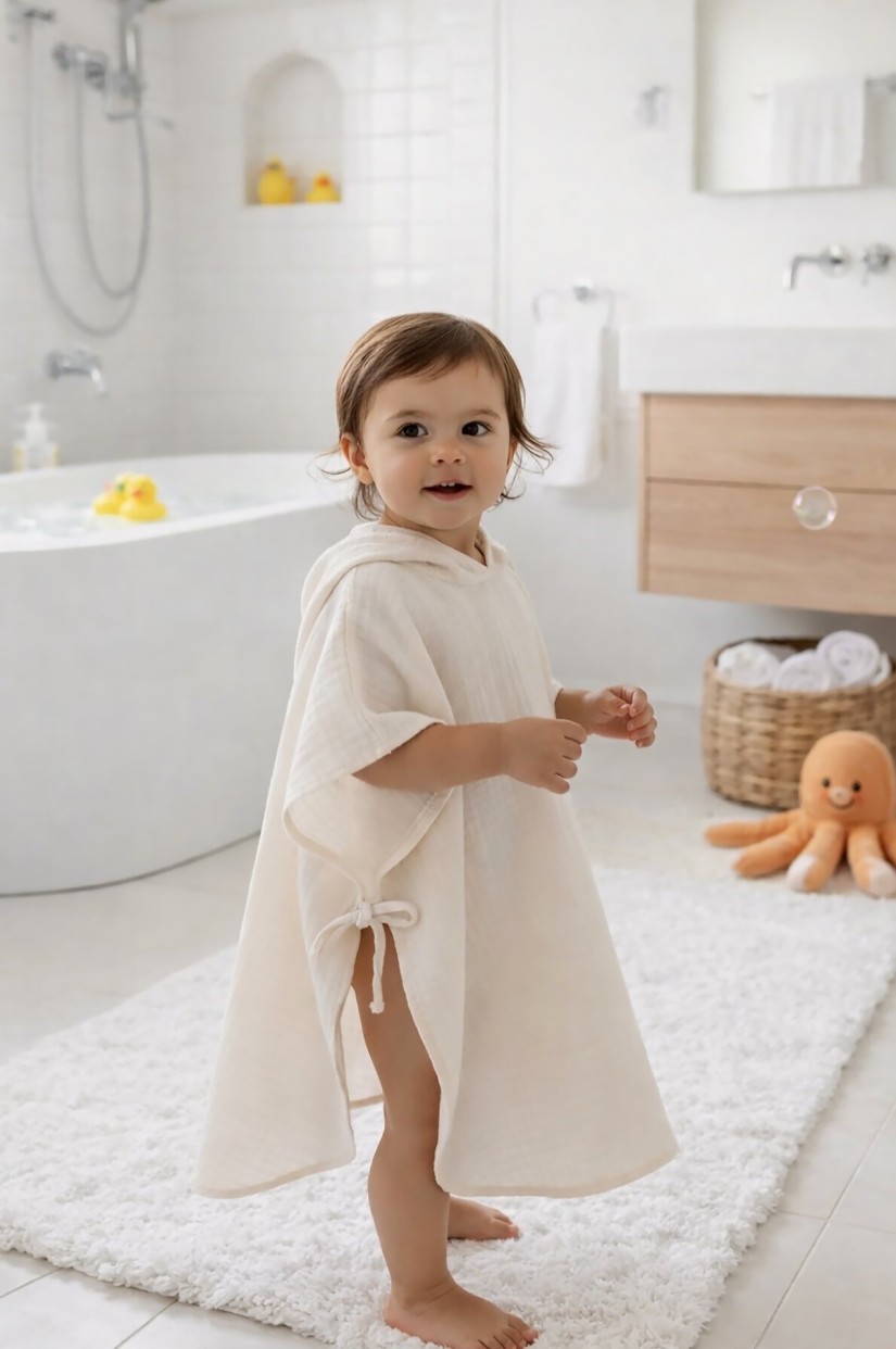 Müslin Panço Pembe Nakışlı