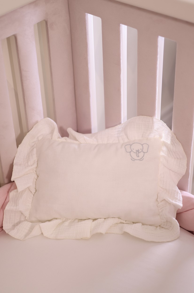 MÜSLİN YASTIK NAKIŞ DETAYLI