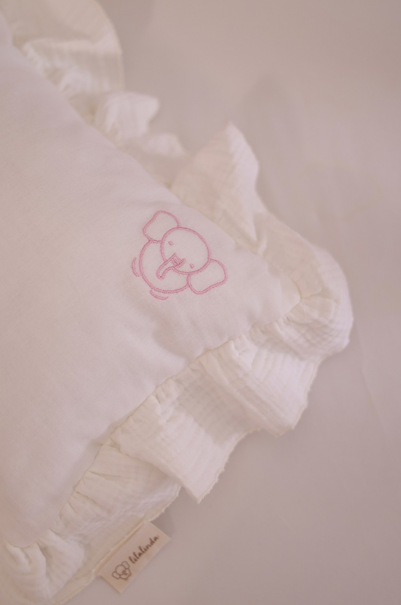 MÜSLİN YASTIK NAKIŞ DETAYLI